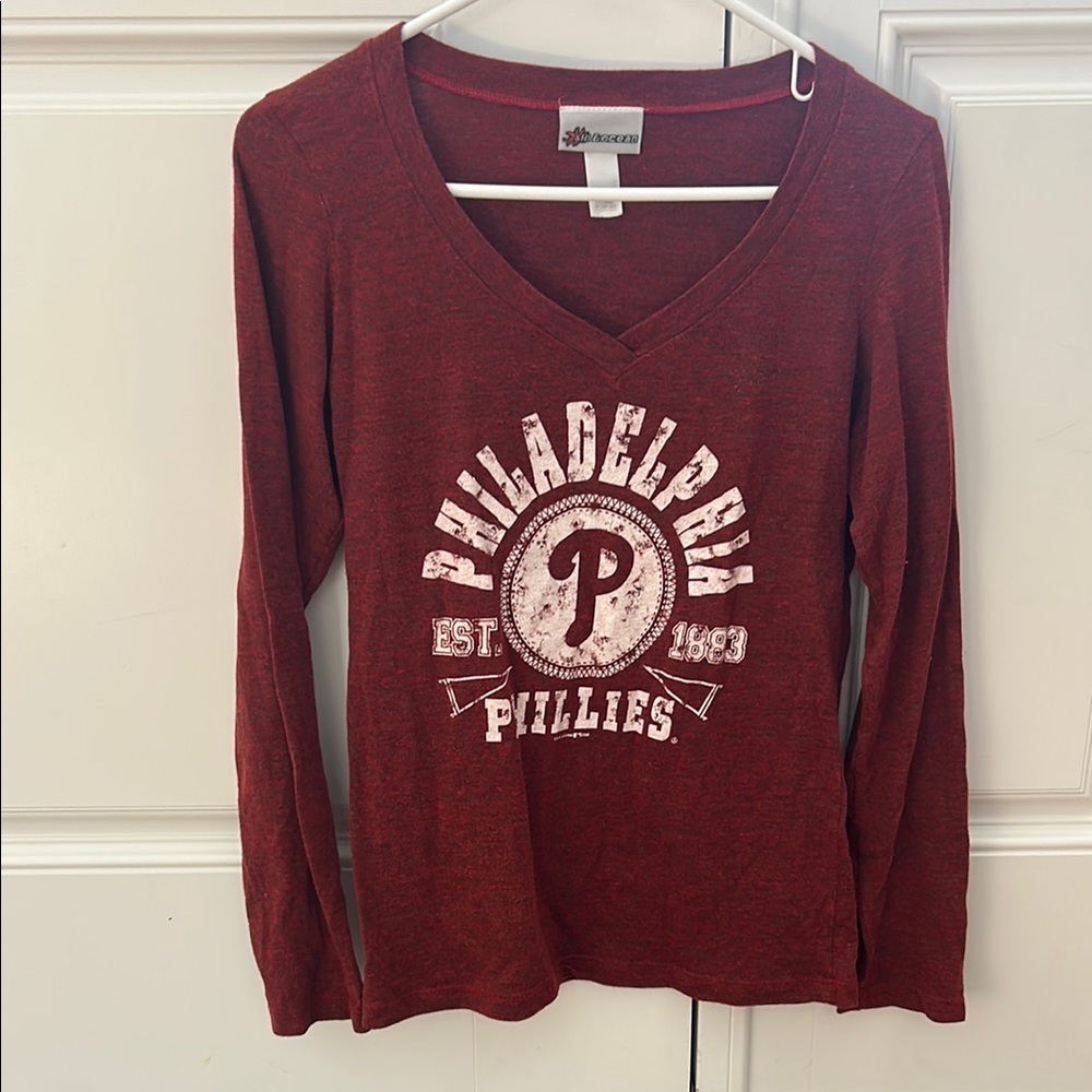 Philadelphia Phillies Red Long Sleeve Tee